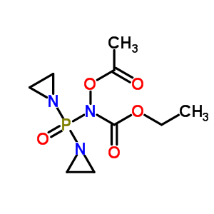 N-acetyloxy-n-[bis(1-aziridinyl)phosphinyl ]carbamic acid ethyl ester Structure,54805-65-1Structure