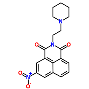 2-(2-Piperidinoethyl)-5-nitro-1h-benzo[de]isoquinoline-1,3(2h)-dione Structure,54824-19-0Structure