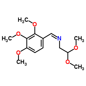 Ethanamine,2,2-dimethoxy-n-[(2,3,4-trimethoxyphenyl)methylene]- Structure,54879-68-4Structure