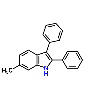 6-Methyl-2,3-diphenyl-1h-indole Structure,54879-92-4Structure