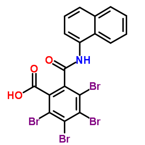 Benzoic acid,2,3,4,5-tetrabromo-6-[(1-naphthalenylamino)carbonyl]- Structure,54914-90-8Structure