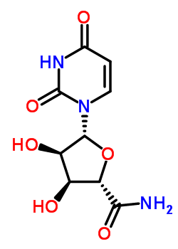 (2S,3s,4r,5r)-四氫-5-(3,4-二氫-2,4-二氧代嘧啶-1(2H)-基)-3,4-二羥基呋喃-2-羧酰胺結構式_54918-02-4結構式