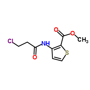 Methyl 3-[(3-chloropropanoyl)amino]thiophene-2-carboxylate Structure,549478-39-9Structure