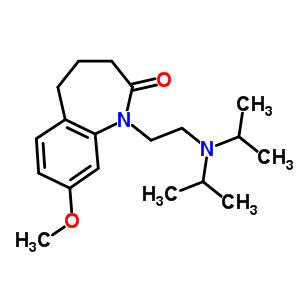 2,3,4,5-Tetrahydro-1-[2-(diisopropylamino)ethyl ]-8-methoxy-1h-1-benzazepin-2-one Structure,54951-31-4Structure