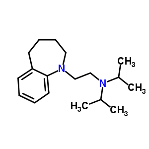 2,3,4,5-Tetrahydro-1-[2-(diisopropylamino)ethyl ]-1h-1-benzazepine Structure,54951-34-7Structure