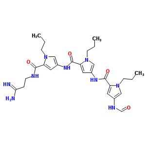 N-(5-(((3-amino-3-iminopropyl)amino)carbonyl)-1-propyl-1h-pyrrol-3-yl)-4-(((4-(formylamino)-1-propyl-1h-pyrrol-2-yl)carbonyl)amino)-1-propyl-1h-pyrrole-2-carboxamide Structure,54954-78-8Structure