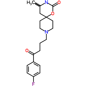 9-[3-(P-fluorobenzoyl)propyl ]-5-methyl-1-oxa-3,9-diazaspiro[5.5]undecan-2-one Structure,54981-16-7Structure