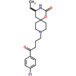 5-乙基-9-[3-(p-氯苯甲?；?丙基]-1-噁-3,9-二氮雜螺[5.5]十一烷-2-酮結(jié)構(gòu)式_54981-21-4結(jié)構(gòu)式