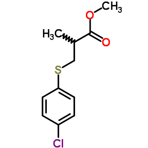 Methyl 3-(p-chlorobenzylthio)isobutyrate Structure,55009-84-2Structure