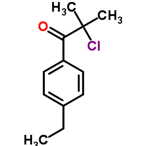 2-Chloro-1-(4-ethylphenyl)-2-methyl-1-propanone Structure,55012-69-6Structure