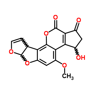 (6Ar)-2,3,6aα,9aα-四氫-3-羥基-4-甲氧基環(huán)戊并[c]呋喃并[3,2:4,5]呋喃并[2,3-h][1]苯并吡喃-1,11-二酮結(jié)構(gòu)式_55058-52-1結(jié)構(gòu)式