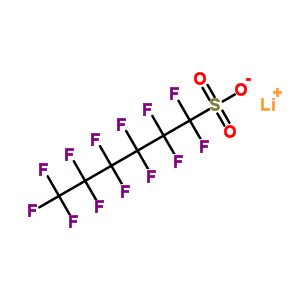 1,1,2,2,3,3,4,4,5,5,6,6,6-Tridecafluoro-1-hexanesulfonic acid lithium salt Structure,55120-77-9Structure