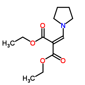 2-(1-Pyrrolidinylmethylene)malonic acid diethyl ester Structure,55133-78-3Structure