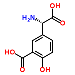 (S)-3-羧基-4-羥基苯甘氨酸結(jié)構(gòu)式_55136-48-6結(jié)構(gòu)式