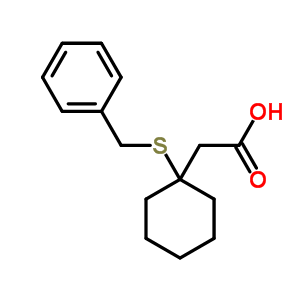 1-((Phenylmethyl)thio)-cyclohexaneacetic acid Structure,55154-80-8Structure