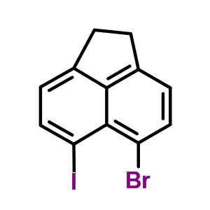 5-Bromo-1,2-dihydro-6-iodoacenaphthylene Structure,55157-87-4Structure