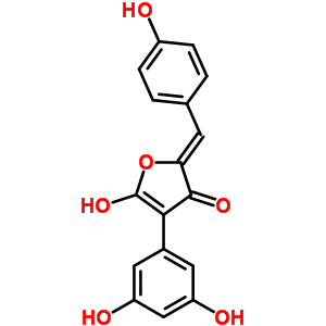 3-(2,4-Dihydroxyphenyl)-4-hydroxy-5-[(z)-(4-hydroxyphenyl)methylene]-2(5h)-furanone Structure,55215-40-2Structure