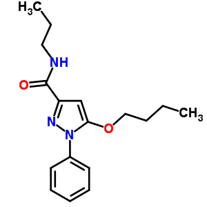 5-Butoxy-1-phenyl-n-propyl-1h-pyrazole-3-carboxamide Structure,55228-43-8Structure