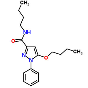 5-Butoxy-n-butyl-1-phenyl-1h-pyrazole-3-carboxamide Structure,55228-47-2Structure