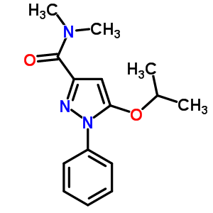 N,n-dimethyl-5-isopropoxy-1-phenyl-1h-pyrazole-3-carboxamide Structure,55228-56-3Structure