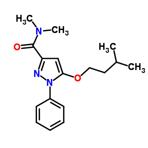 N,n-dimethyl-5-(isopentyloxy)-1-phenyl-1h-pyrazole-3-carboxamide Structure,55266-64-3Structure