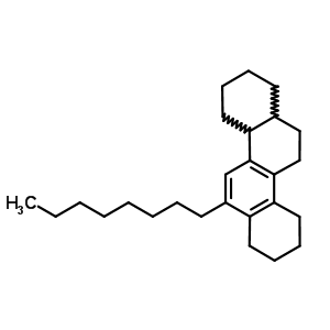 1,2,3,4,4A,7,8,9,10,11,12,12alpha-dodecahydro-6-octylchrysene Structure,55281-94-2Structure