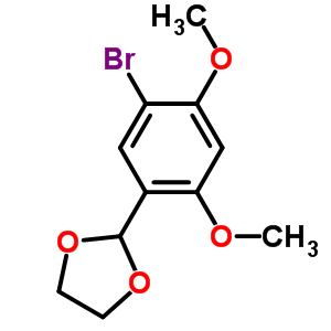 1-Bromo-2,4-dimethoxy-5-(1,3-dioxolan-2-yl)benzene Structure,552845-84-8Structure