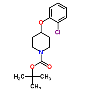 Tert-butyl4-(2-chlorophenoxy)piperidine-1-carboxylate Structure,552868-10-7Structure