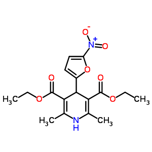 1,4-Dihydro-2,6-dimethyl-4-(5-nitro-2-furyl)-3,5-pyridinedicarboxylic acid diethyl ester Structure,55315-49-6Structure