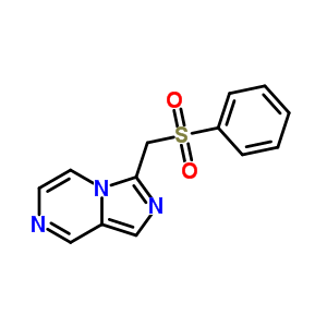 3-[(苯基磺?；?甲基]-咪唑并[1,5-a]吡嗪結(jié)構(gòu)式_55316-53-5結(jié)構(gòu)式