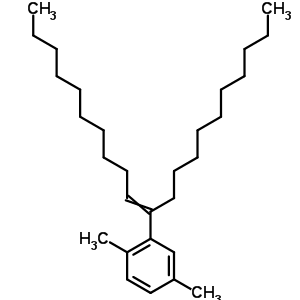 2-(1-Decyl-1-undecenyl)-1,4-dimethylbenzene Structure,55373-90-5Structure