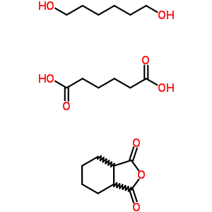 己二酸與六氫-1,3-異苯并呋喃二酮和 1,6-己烷二醇的聚合物結(jié)構(gòu)式_55447-58-0結(jié)構(gòu)式