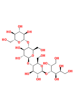 O-beta-D-吡喃葡萄糖基-(1-4)-O-beta-D-吡喃葡萄糖基-(1-4)-O-beta-D-吡喃葡萄糖基-(1-4)-D-山梨糖醇結(jié)構(gòu)式_5548-55-0結(jié)構(gòu)式