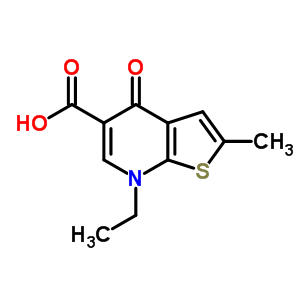 7-Ethyl-2-methyl-4-oxo-4,7-dihydrothieno(2,3-b)pyridine-5-carboxylic acid Structure,55503-20-3Structure