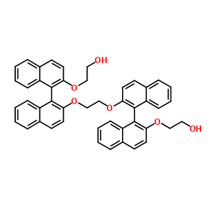 2-[1-[2-[2-[1-[2-(2-羥基乙氧基)萘-1-基]萘-2-基]氧基乙氧基]萘-1-基]萘-2-基]氧基乙醇結(jié)構(gòu)式_55515-91-8結(jié)構(gòu)式