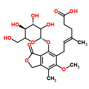 Mycophenolic acid phenolic beta-d-glucoside Structure,55533-52-3Structure