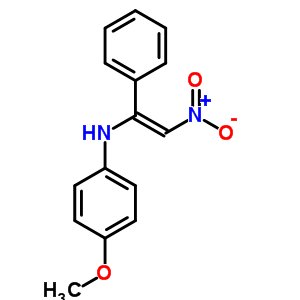 Benzenemethanamine, n-(4-methoxyphenyl)-a-(nitromethylene)- Structure,55577-67-8Structure