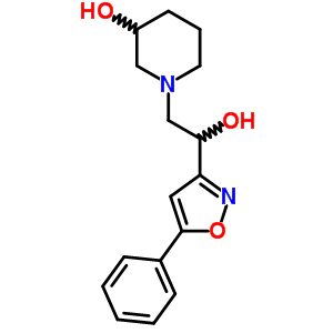 3-Hydroxy-α-(5-phenyl-3-isoxazolyl)-1-piperidineethanol Structure,55578-70-6Structure