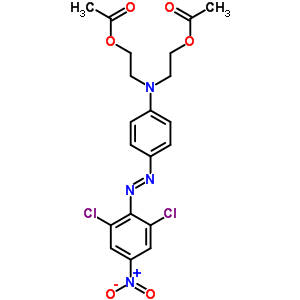 2,2’-[[4-[(2,6-Dichloro-4-nitrophenyl)azo]phenyl ]imino]bisethanol diacetate Structure,55619-17-5Structure