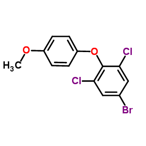 5-Bromo-1,3-dichloro-2-(4-methoxyphenoxy)benzene Structure,55814-63-6Structure