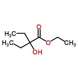 2-乙基-2-羥基丁酸乙酯結構式_5582-86-5結構式