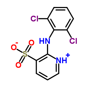 2-[(2,6-Dichlorophenyl)amino]-pyridine-3-sulfonic acid Structure,55842-05-2Structure