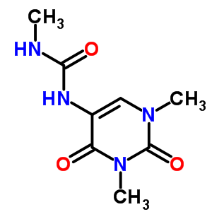 Urea,n-methyl-n-(1,2,3,4-tetrahydro-1,3-dimethyl-2,4-dioxo-5-pyrimidinyl)- Structure,56012-71-6Structure