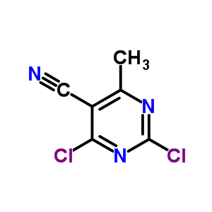 2,4-Dichloro-6-methyl-5-Pyrimidinecarbonitrile Structure,56035-64-4Structure