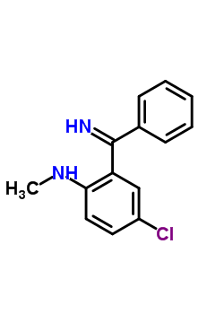 2-(Methylamino)-5-chlorobenzophenone imine Structure,5606-40-6Structure