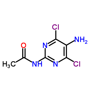 Acetamide,n-(5-amino-4,6-dichloro-2-pyrimidinyl)- Structure,56145-02-9Structure