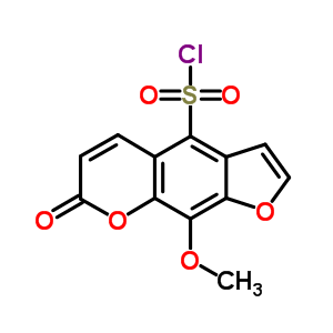 7H-furo[3,2-g][1]benzopyran-4-sulfonyl chloride, 9-methoxy-7-oxo- Structure,56201-56-0Structure