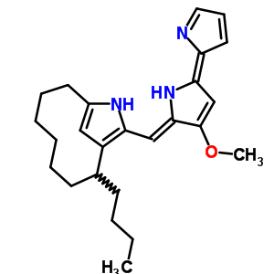 Butyl-meta-cycloheptylprodiginine Structure,56208-07-2Structure