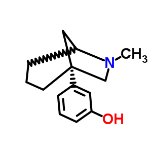 (-)-3-[6-Methyl-6-azabicyclo[3.2.1]octan-1-yl ]phenol Structure,56231-77-7Structure