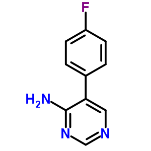 5-(4-Fluoro-phenyl)-pyrimidin-4-ylamine Structure,56239-05-5Structure